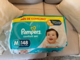 A MAIS CONFORTÁVEL PRO TEU NENISFralda Pampers Confort Sec M – 148 fraldas DE 16…