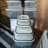 POTE DE TUDO QUANTO É TAMANHO Kit Potes Herméticos Plásticos 12 Unidades Electro…