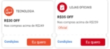 CUPONS SHOPEE DISPONÍVEIS R$30 OFF nas compras acima de R$249 em Tecnologia R$3…