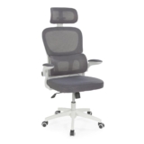 Cadeira de Escritório Giratória Executiva Viena com Regulagem de Altura (Cinza)…