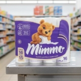 Mimmo Papel Higienico Folha Dupla, 30m, 16 unidades POR 20,49 https://amzn.to/4…