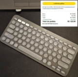 TECLADINHO MUITO PRÁTICO Teclado sem fio Logitech Pebble Keys 2 K380s – Grafite …