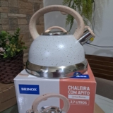 PRA TU QUE É VICIADO NO CHÁ Brinox Chaleira com Apito 2,7L com Indução DE 124 | …