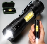 TAMANHO NÃO QUER DIZER NADA Lanterna Tática Led Recarregável Usb DE 24 | POR 17,…