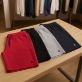 LEVA LOGO 4 PRA NÃO FALTAR Kit 4 Bermuda Masculina Short Moletom Leve DE 139 | P…