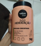 CABELO RESSECADO NUNCA MAIS Salon Line Máscara Capilar SOS Hidratação, Óleo de R…