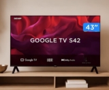 TOMA A TV QUE TU VAI SOFRER VENDO TEU TIME SEMP SMART TV 43” FHD GOOGLE TV DE 2….