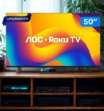 50TONA COM CUPONILDO Smart TV 50″ AOC 4K Dled DE 2.999 | POR 1.645,51 no pix CUP…