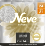 Neve Papel Higiênico Supreme Folha Tripla, 20m, Leve 24 Pague 21 RolosEstoque na…