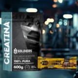 VEM COM UMA BARRINHA Kit: Creatina 600g + Barrinha Elitebar Pão de Mel 10g Soldi…