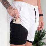 PRO CÊ IR TREINAR MEU FIBermuda Masculina 2 Em 1 Lisa Academia DE 69 | POR 28,78…