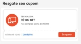 NOVO CUPOM SHOPEE TECNOLOGIA R$100 OFF em R$899Resgate aqui https://s.shopee.co…