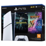 Console PlayStation 5 Slim Digital Edition Branco + Returnal e Ratchet e Clank +…