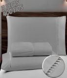 AÔ MEU LENÇOL DOBRADO Jogo De Lençol 400 Fios Ponto Palito Cama Queen DE 58 | PO…