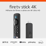 Fire TV Stick 4K 1 Streaming com Dolby Vision/Atmos e suporte a wi1fi 6 1 Com Al…