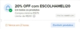 NOVO CUPOM MERCADO LIVRE 20% OFF, Limite de R$30 OFF CUPOM: ESCOLHAMELI20Resgat…