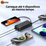 Power Bank Basike 20000mah Portátil Carga Rápida 22.5w Com DisplaySaindo a R$ 1…