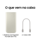Bateria Carregador Portátil 3x USB-C 20000mAh Super Rápida 45W Saindo a R$ 184 …