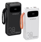 Power Bank Carregador Portátil Turbo Bateria 30.000mah Cor BrancoEstoque no Merc…