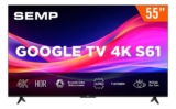 Smart Tv Google Tv Led 55 Ultra Hd 4k Semp 55s61 Bluetooth De: R$2.959,74 Por ap…