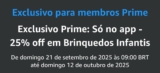 NOVO CUPOM AMAZON – DIA DAS CRIANÇAS  25% OFF EM BRINQUEDOS NO APP CUMPOM: BRIN…