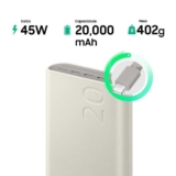 Bateria Carregador Portatil 3x USB-C 20000mAh Super Rapida 45WSaindo a R$ 159 à…