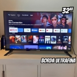VAMO ASSISTI UM NETFLIX+PIPOQUINHA Smart Tv Aiwa 32” Android Hd Borda Ultrafina…