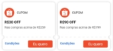 NOVOS CUPONS SHOPEE R$30 OFF em R$259 R$90 OFF em R$799 RESGATE AQUI:https://s….
