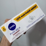PARA FICAR COM ROSTINHO DE BEBÊ  Sabonete NIVEA Pure Milk Sensitive 6 un. 90g DE…