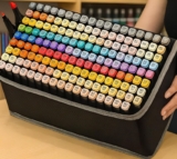 MENOR PREÇO! Conjunto Canetas Marcador Canetinha Ponta Dupla 120 cores DE 157 | …