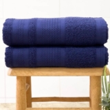 QUALIDADE DEMAIS CÉ LOCO Jogo De Banho Karsten 4 Empire Naval – Cor Azul Lisa DE…