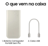 Tenho e recomendo!Funciona em iPhone também Carregador Portátil Samsung 20.000ma…