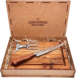 Kit Churrasco Completo – Tábua, Faca e Garfo do Churrasqueiro Oficial da Família…