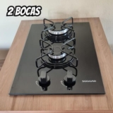 PRA TU QUE TEM POUCO ESPAÇO SUGGAR COOKTOP A GÁS VIDRO 2 QUEIMADORES DE 369 | PO…