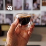 COMPROU O CAFÉ? COMPRA O COPIN Conjunto 4 Copos Parede Dupla Café/chá  POR 39 ht…