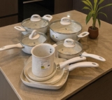 CONJUNTO LINDO PARCELADINHOOOJogo de Panelas Antiaderente Cerâmica Ibiza 8 Peças…