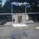 AS ROUPA NO VARAAAAAAL Varal De Chão Grande De Roupas 3 Andares Dobrável DE 99 |…