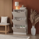 NADA DE CALÇADO NA PORTASapateira Basculante Organizadora 3 Portas DE 302 | POR …