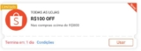 MAIS UM CUPOM SHOPEE  R$100 OFF em R$800 CUPOM: GK100ACC https://s.shopee.com.b…