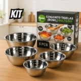 A CUMBUCA QUE AMAMOSConjunto de Tigelas Inox 5 Peças POR 59 https://mercadolivre…