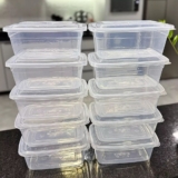 PRA SUA GELADEIRA FICAR MAIS ORGANIZADA Kit de 10 potes vasilhas 1000ML 1kg tran…