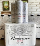 PRA SE MANTER NA DIETA Pack Cerveja Budweiser Zero Álcool, 350ml, Lata – 8 unida…