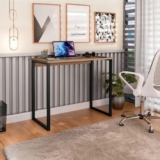 Escrivaninha Industrial Mesa Estudo Aparador Office Aço Mdfsaindo a R$ 122 à vi…