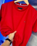 Camiseta Tommy Hilfiger Masculina Essential Cotton VermelhaEstoque no Mercado Li…