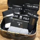 DÁ PRA LEVAR PRA QUALQUER LUGAR! Kit 10 Cuecas Polo Wear Boxer Box Algodão Origi…