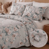 JOGO LINDO DEMAIS Kit Colcha Cobre Leito 300 Fios 3 Peças Itália Dupla Face A PA…