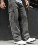 ESTILEIRA Calça Cargo Masculina Larga Skatista Streetwear  POR 65,71 https://mer…