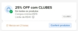 CUPOM NO ML CORREEEE25% OFF, Limite de R$40 OFF:  CUPOM: CLUBES https://mercadol…