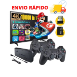 Video Game Stick 4k Original 64G 10.000 Jogos + 2 Controle sem fio a Pronta Entrega