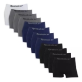 Kit 12 Cuecas Boxer Masculina Sem Costura Microfibra ReebokEstoque no Mercado Li…